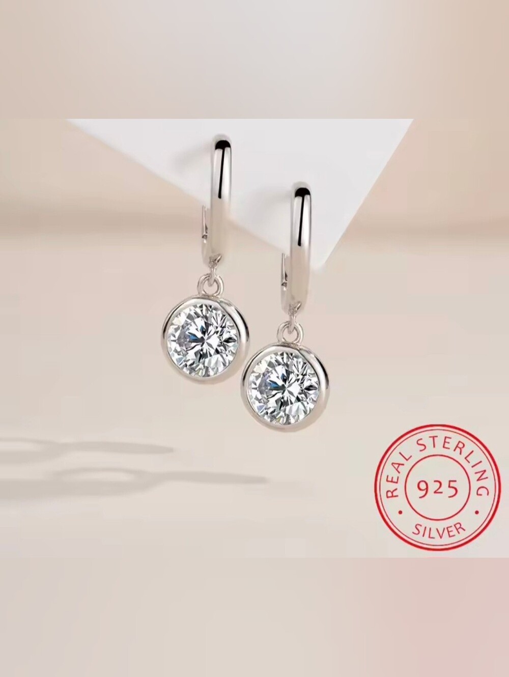 🩶🩶NEW🩶🩶 BEAUTIFUL!! S925 Sterling Silver CZ Huggies